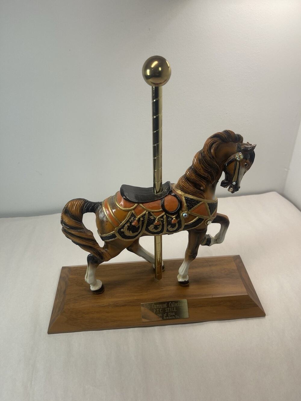 P.J.’s Carousel Collection Commander Horse LE #190/2500 Carousel Figure
